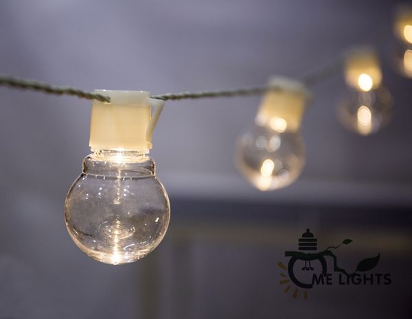 Novelty Outdoor Lighting 5cm Led White Ball String Lamps White