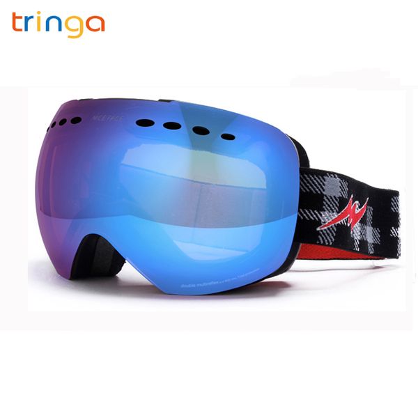 

tringa brands 2018 new ski goggles uv400 anti-fog ski snow glasses skiing men women winter snowboard eyewear hb108 high quality