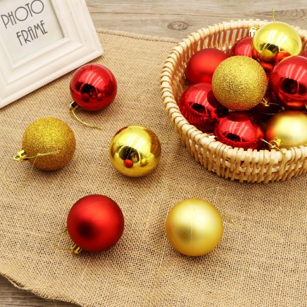 Acheter 240x 3cm Couleur Boules De Noël Boîte Emballé Boule En Plastique Boules De Placage Décorations Darbres De Noël En Gros Décorations De 7799