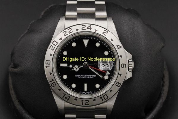 

Luxury Top Quality Watch Men's EXP II 40mm GMT 16570 16570BK 40mm Stainless Steel Perpetual Black Dial Asia 2813 Automatic Watch Watches