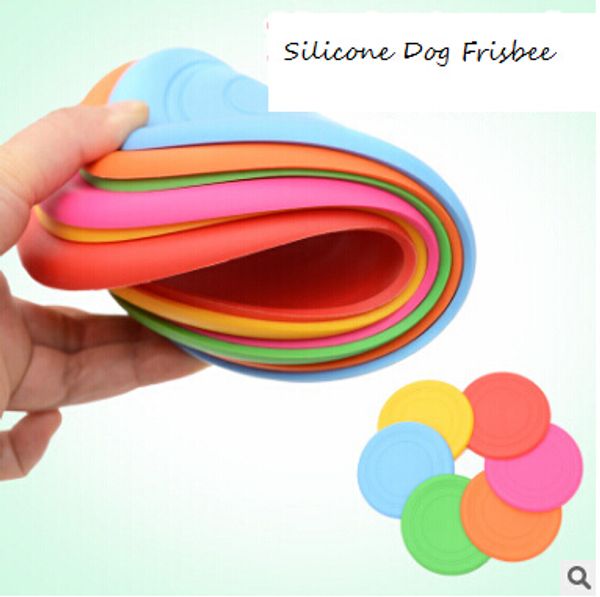 

dog soft silicone frisbee dog flying discs funny pet dog puppy tooth resistant outdoor training toys