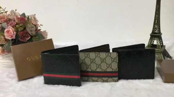 

2018 горячей продажу! бренд мужчины короткий кошелек, классическая мода мужской лоскутное кошелек с монетой карманный держатель карты