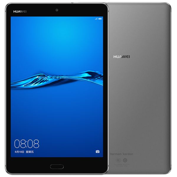 Original Huawei MediaPad M3 Lite Tablet PC LTE 3GB RAM 32GB ROM Snapdragon 435 Octa Core Android 8.0 Polegada 8.0MP DigiturePrint ID Smart PC