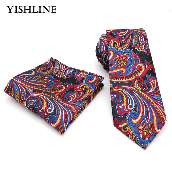 

t172 classic men's 100% silk tie & handkerchief set 8cm floral jacquard woven necktie wedding business party hanky neck ties, Black;blue