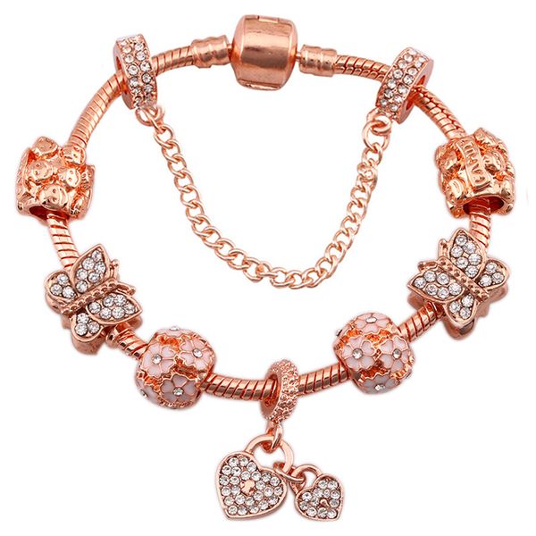 

Европейский и Американский в форме сердца кулон браслет подходит для Pandora стиль р