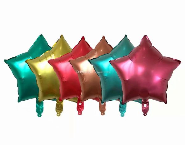 

new 18 inch metallic star helium foil balloons baby birthday party supplies wedding decor air ballon