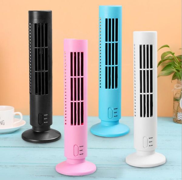 Mini Portable USB Cooling Air Conditioner Purifier Tower Bladeless Desk Fan Home