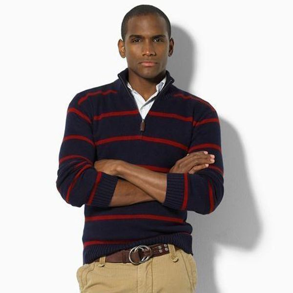 

milinsus мужские полосатый пуловер свитера zipper вязаная смарт повседневный водолазка пуловеры для мужчин джерси hombre, White;black