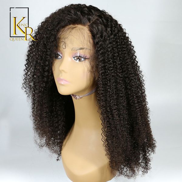 

lace front human hair wigs for black women brazilian afro kinky curly wig remy hair pre plucked bleached knots king rosa queen