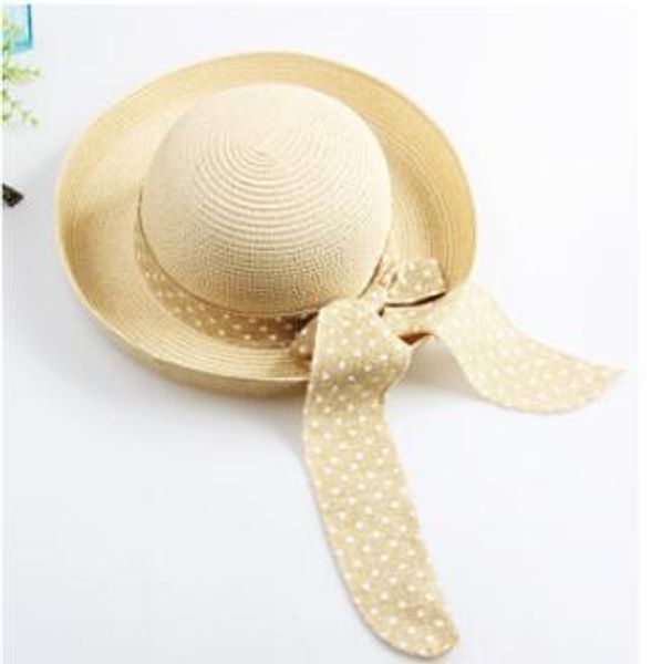 

women's straw sun hats with linen band foldable solid hat for holiday travelling sun protection wide brim bowknot hat casual style for, Blue;gray