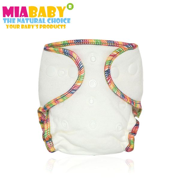 

miababy newborn bamboo cotton fitted cloth diaper, fit babies from 3-7kgs,needs to wear a diaper cover