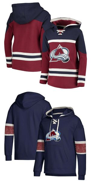 

colorado avalanche hoodie jersey nathan mackinnon zadorov mikko rantanen samuel girard landeskog jost wilson nieto tyson hockey pullover, Black;red