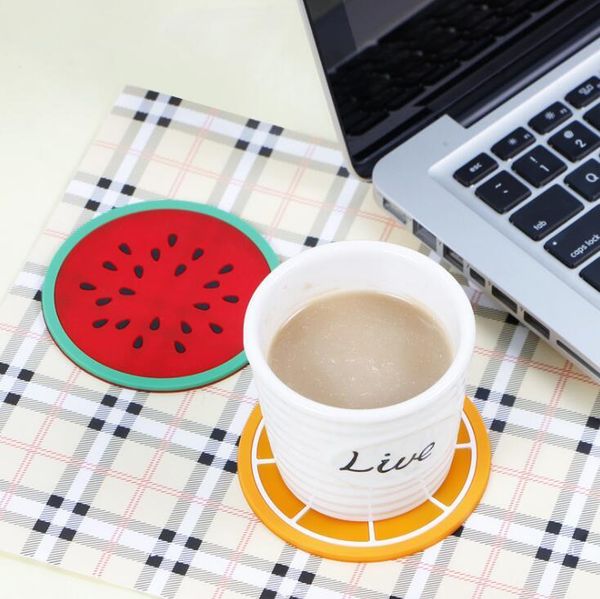 

new coaster custom-made fruit coaster transparent placemats potholders soft coasters