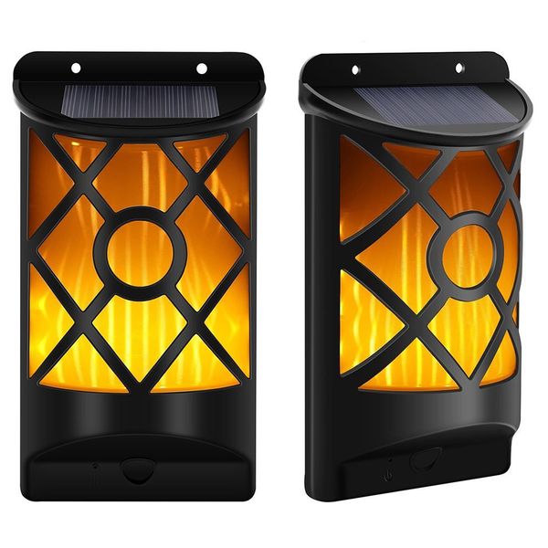 

66 светодиодные солнечные водонепроницаемые мерцающие огни настенные светильники открытый темный датчик авто вкл / выкл солнечные настенные