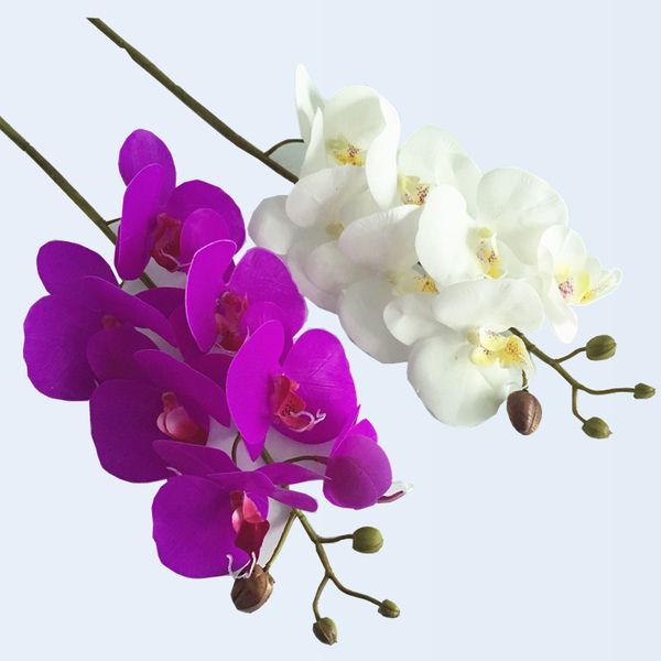 

новый дизайн искусственный цветок орхидеи 4 цвета real touch искусственная бабочка орхидея флорес искусственные свадебные украшения дома фес