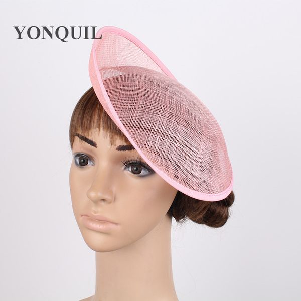 

pink or 12 colors 10"/25cm solid round hats handmade red sinamay fascinator base diy hair accessories 12pieces/lot