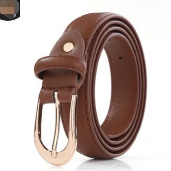 

ladies fashion belt needle buttons korean fashion leisure ladies white belt and jeans belt for women, Black;brown