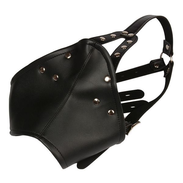 

restraint gag harness mouth panel restraint collar head face mask ball leather #q76 awefl