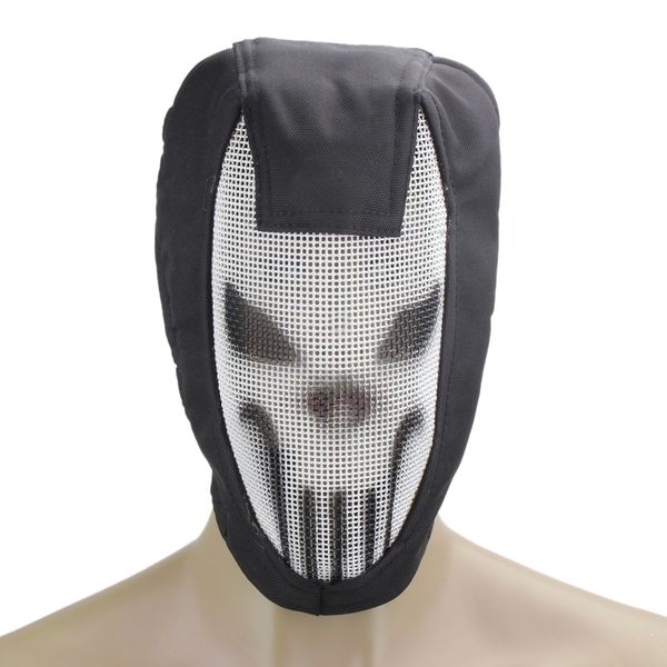 

protective gear half face metal mesh tactical mask sport helmet outdoor shooting protection hunting paintball strike airsoft fencing masks, Black