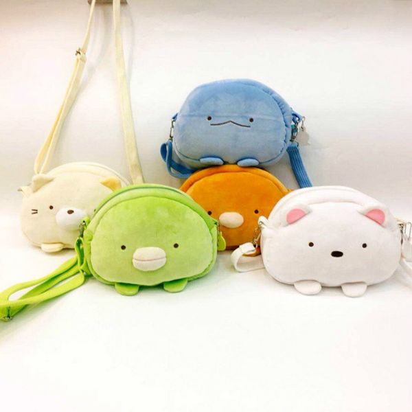 

sumikko gurashi coin purse backpack san-x japanese animation corner bio cartoon doll for kids soft cute girls gift
