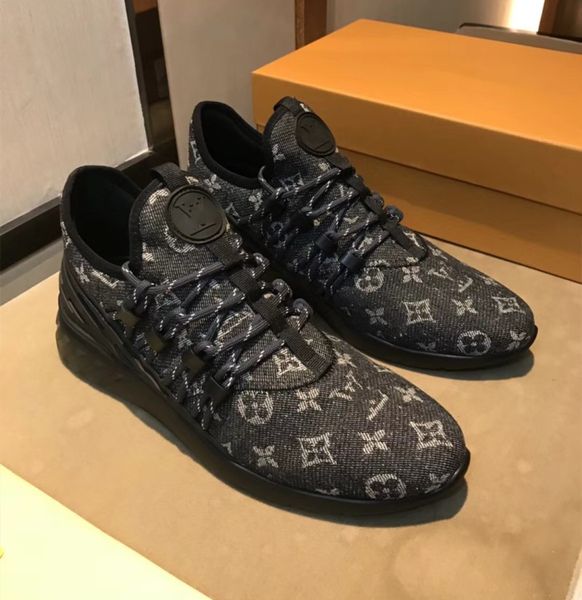

luxury brands men's casual low to help shoes and denim classic printing design two styles,warm and comfortable ankle, Black