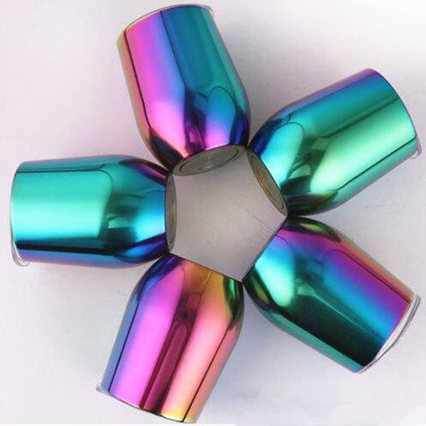 

12oz water bottle tainle teel tumbler gradient rainbow cup with lid beer coffee mug vacuum in ulated wine gla e travel party egg cup