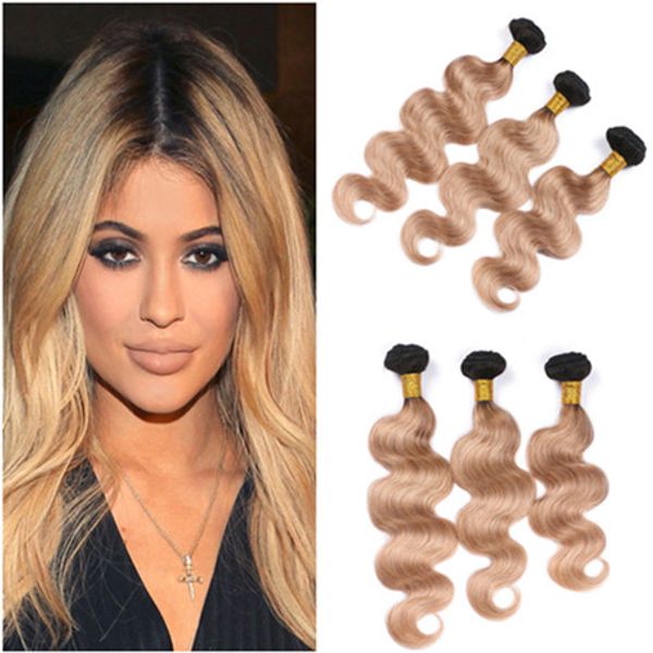 Acheter Noir Et Miel Blonde 2tone Ombre Malaysien Cheveux Humains