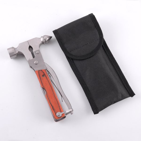 

multifunctional outdoor emergency hammer car lifesaving escape safety taper hammers hand tool multi-purpose claw hammer breaker