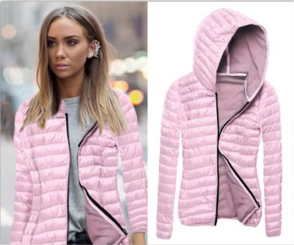 

the new winter 2018 long-sleeved joker cultivate one's morality show thin coat jacket cotton-padded clothes, Black