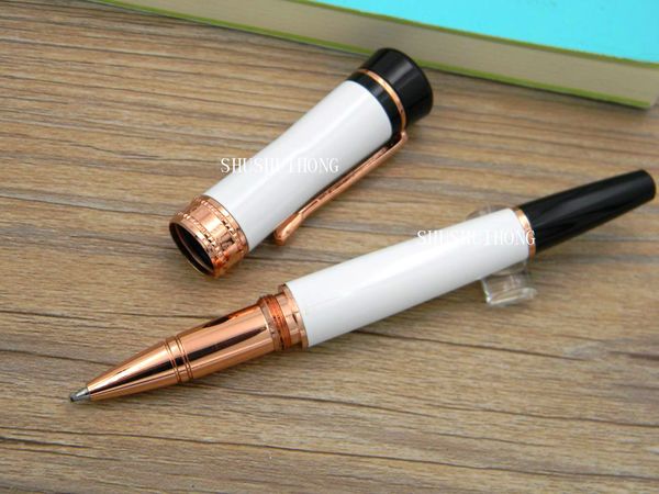 

Writing Supplies series copy Great painter Pierre Bonnar white AND ROSE GOLDEN Lacquerred Rollerball Pen