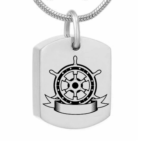 

compass cremais jewelry stainless steel urn cremation square necklace remembrance necklace, Silver