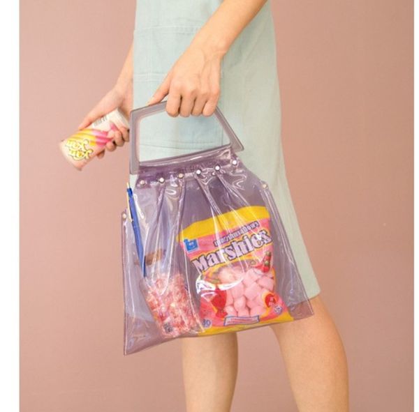 

kawaii lolita harajuku candy transparent handbags beach bag purse
