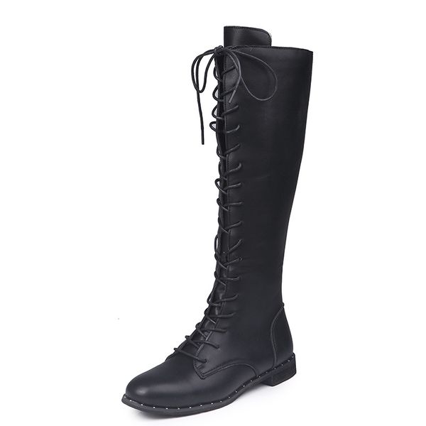 Acheter Femme En Bottes Bottes Long Genou Bottes Plate Zapatos Du Cuir Botas Lacets 61 Au Thefunk Danse De Mujer Neige À De51 Cheville Femmes LGUMVqSzp
