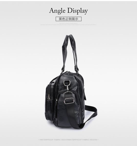 

new men's business leisure bag leather briefcase men handbag men bag slung satchel