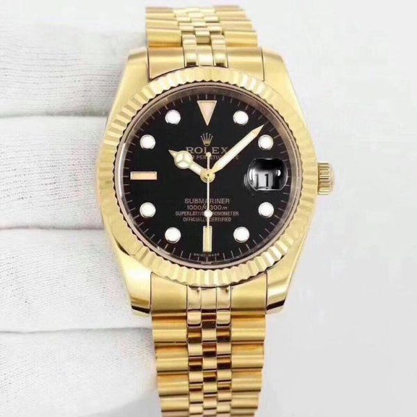 

36 мм кварц из нержавеющей стали классический бренд AAA роскошные мужские золотые часы день дата мужчины платье дизайнер часы оптовые мужские подарки наручные часы