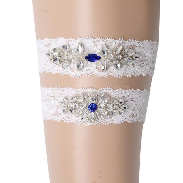 Set of 2pcs Bridal Lace Flower Leg Garter Thigh Ring Wedding Accessories