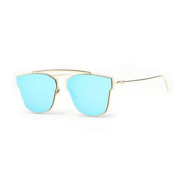 

2018 солнцезащитные очки для женщин поляризованных металлический каркас светоотражающее покрытие зеркало плоскопанельные линзы марка дизайне, White;black