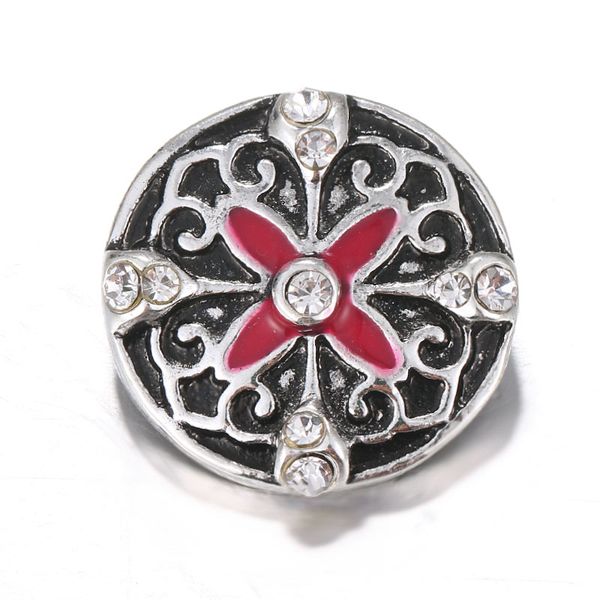 

10pcs 4colors snap jewelry diy ginger 18mm rhinestone swan snap buttons fit snap button bracelets for women, Bronze;silver