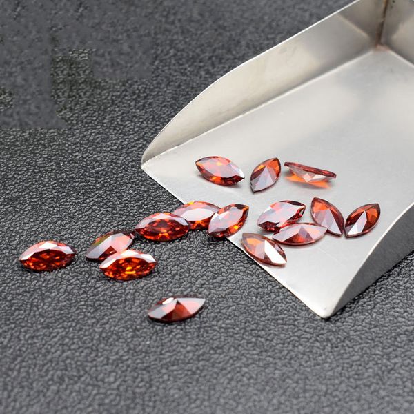 

1.5x3mm-8x16mm 10 sizes garnet red cz 3a cubic zirconia marquise shape loose gemstone wholesale for jewelry making 500pcs/lot, Black