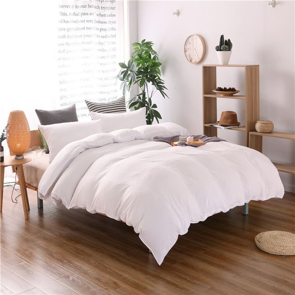 

pure color bed set quilt cover school l duvet cover coon home textiles warm pillowcase bedding set home decor