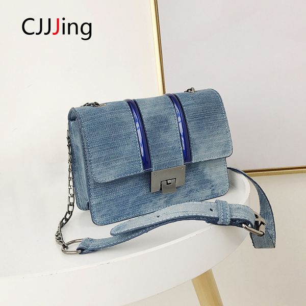

fashion shoulder bag women's handbag crossbody bags denim style women messenger bags purse clutch wallet bolsos mujer cjjjing