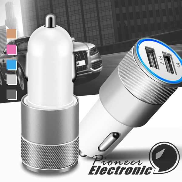 Travel Dual USB 2-Port 5V 3.1A Auto Car Charger Adapter For Samsung Honor Plug