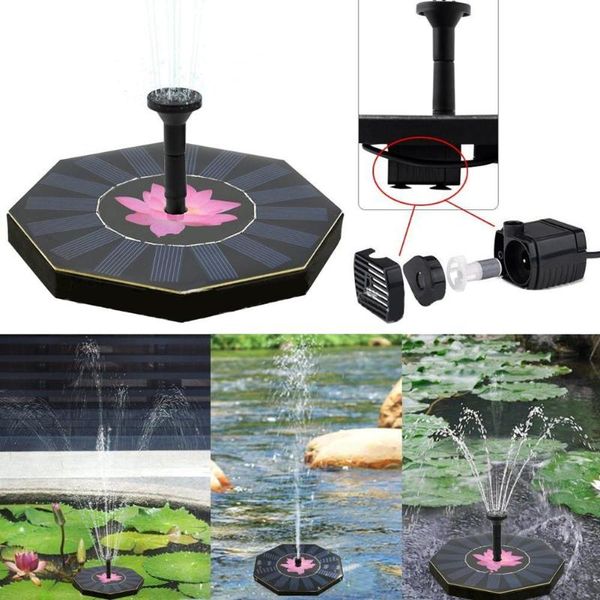 

solar power fountain water floating pump pool garden plant watering kit for fountains waterfalls