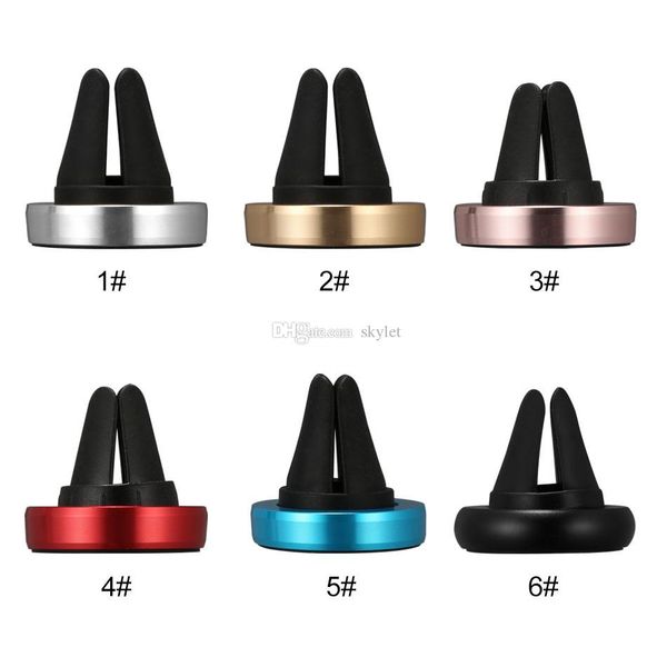 

fashion universal magnetic air mount car holder for iphone x phone station strong magnetic phone mounts for smartphone with retail box