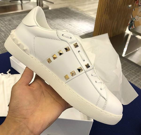 

all white lady comfort casual dress shoe sport sneaker mens casual leather shoes designer casual sports skateboarding shoe lowsneakers, Black