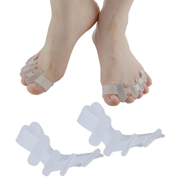 

1pair silicone toe gel correction hallux valgus relief pain toe separator finger pedicure feet care guard bunion corrector l0149