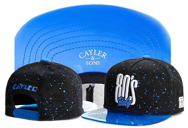 

New Cayler Sons black Leather Snapback hat Flower sport hip pop bone baseball snapback caps for men women gorras sun era hat