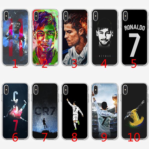 

Ronaldo Neymar player Soft Silicone TPU Case for iPhone X XS Max XR 8 7 Plus 6 6s Plus 5 5s SE Cover