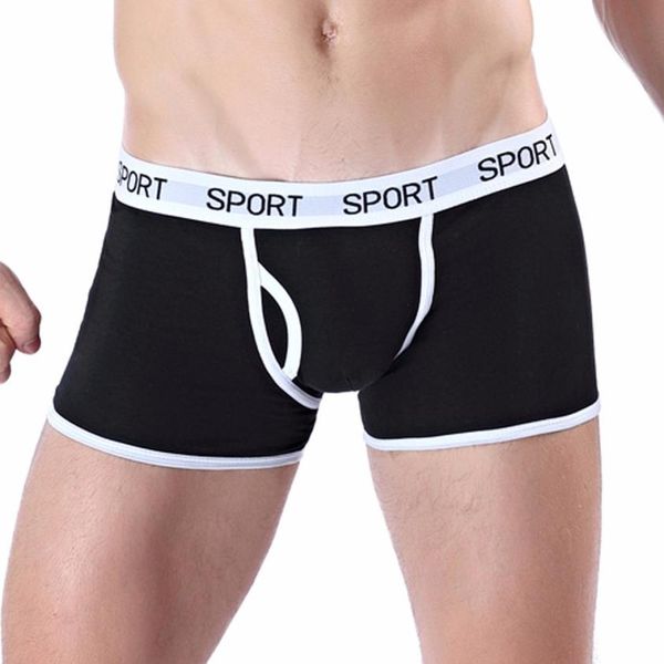 

men's soft underpants boxer shorts underwear, Black;white