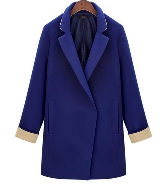 

ladies in europe and the united states qiu dong han edition of the new fashion boutique personality long cloth trench coat 5678  - 5, Black